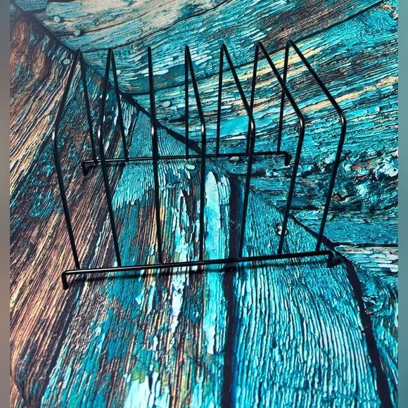 Desktop Organizer Wire Desk File Organizer Vertical Metal Stand up File Stand - Picture 3 of 5